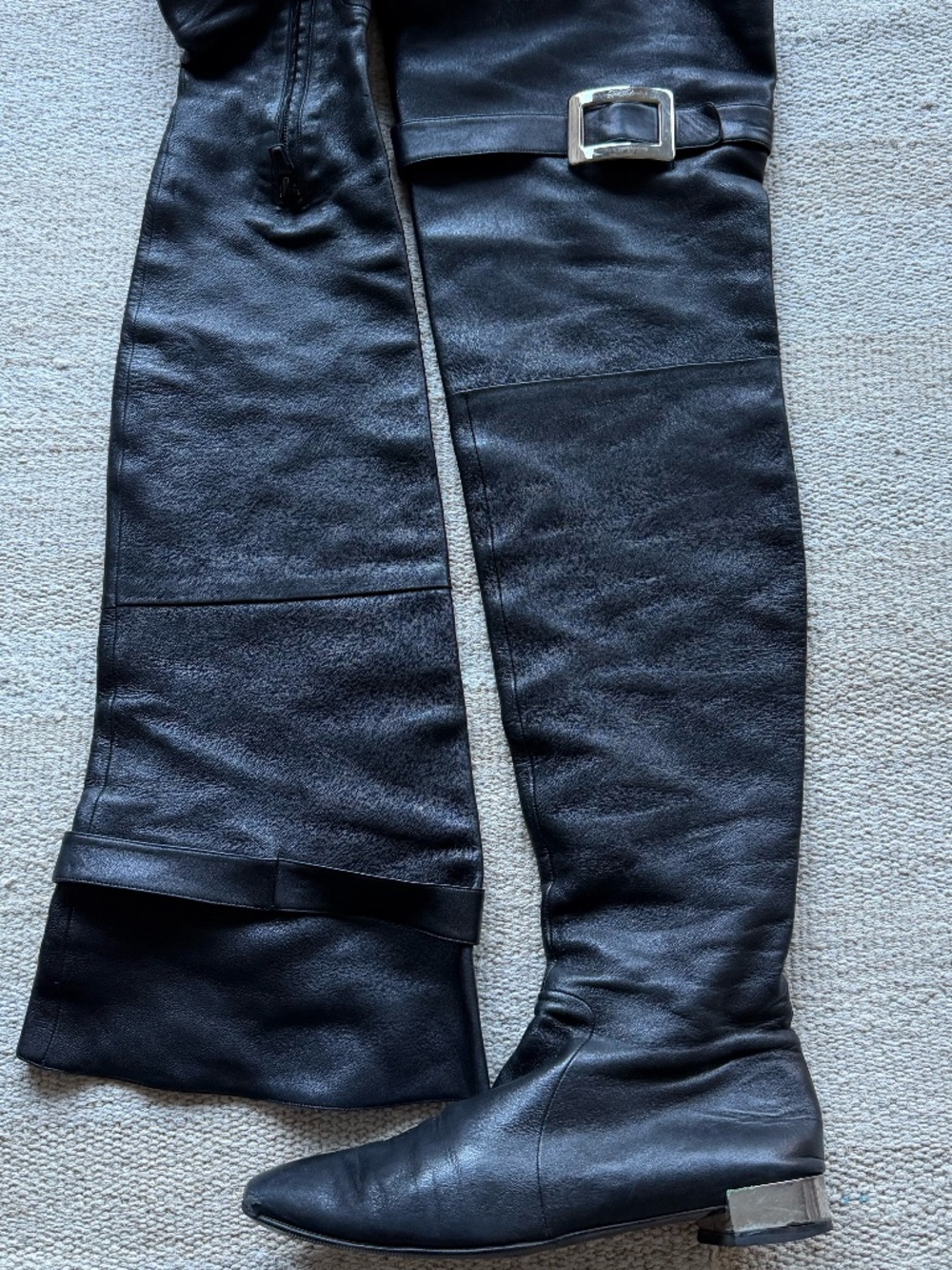 Roger Vivier, vintage, Over the Knee High Pull On Boots Size 39.5